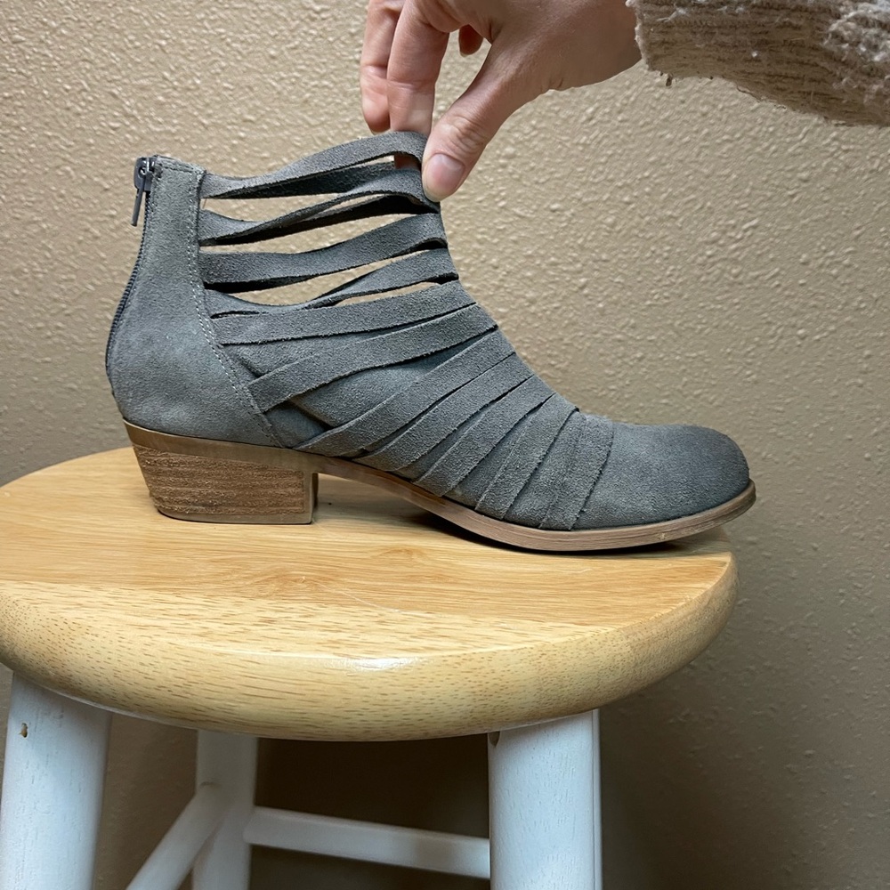 Gray Ankle Boots